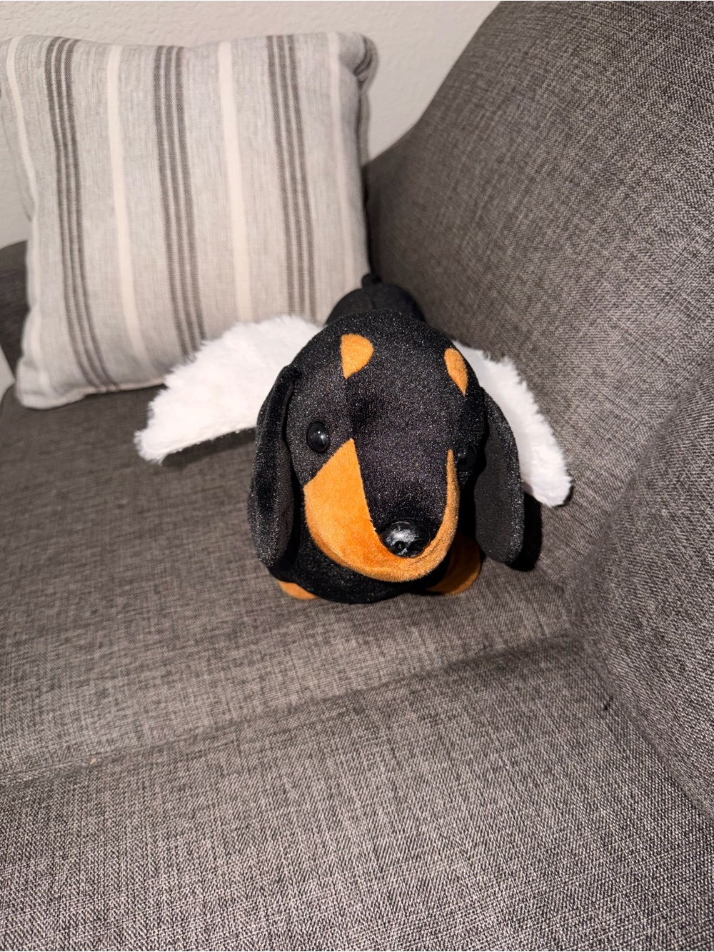 Snuggle Buddy heart & hug Dachshund angel plush